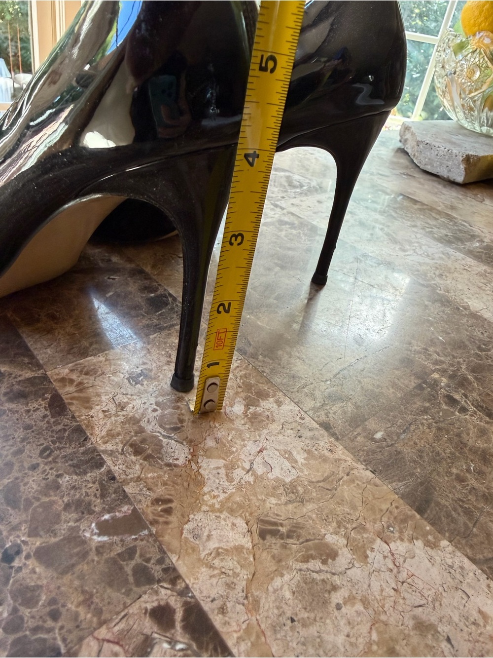 Classic Black Patent Pointed-Toe Pumps, Like New, Size 8.5 - Picture 8 of 8